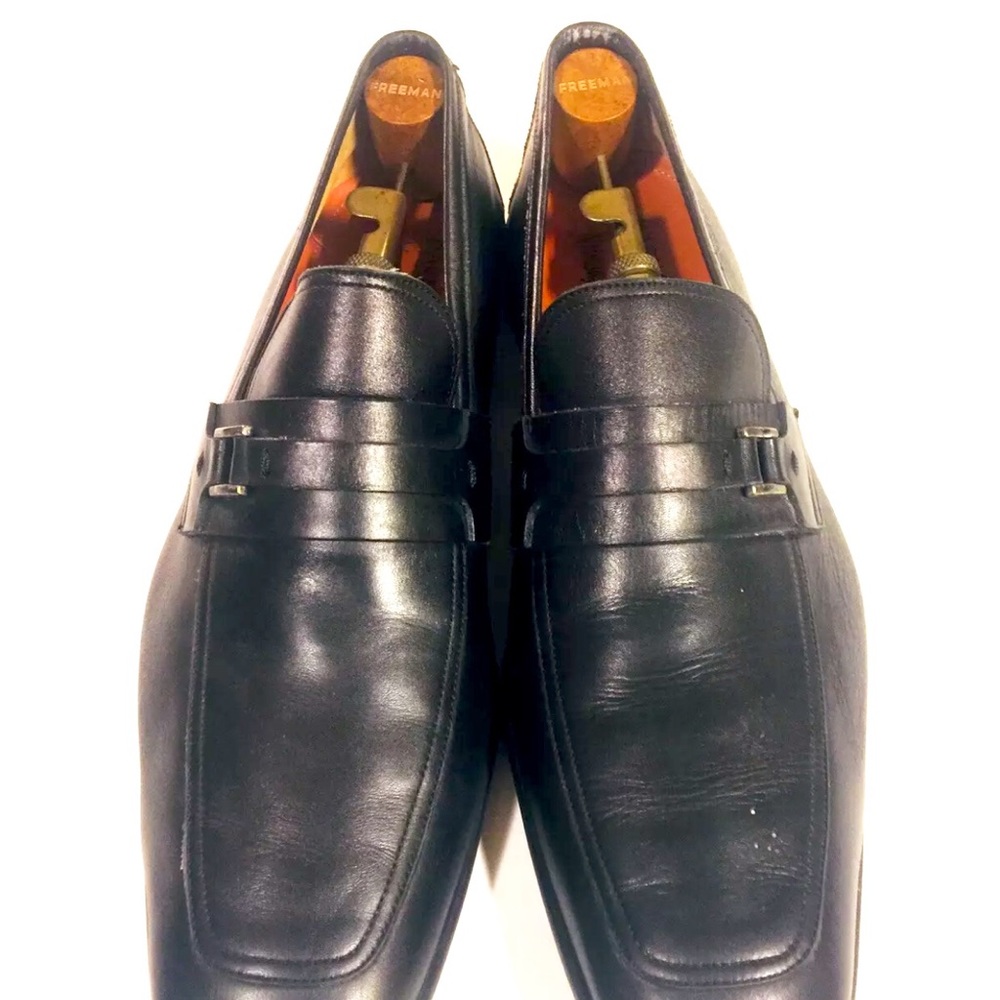 Magnanni for Neiman Marcus Men's Black Shoe Loafer